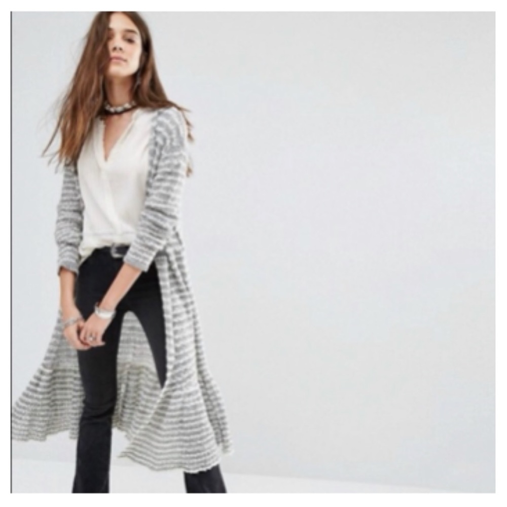 Free People Rare Smile Like You Mean it Duster Cardigan
